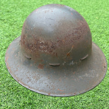 Load image into Gallery viewer, Original WW2 British Home Front Civillian Zuckerman Helmet &amp; Liner - 1941 Dated
