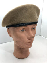 Charger l&#39;image dans la galerie, Genuine British Army SAS / Army Khaki Regimental Beret Hat - Size 56cm
