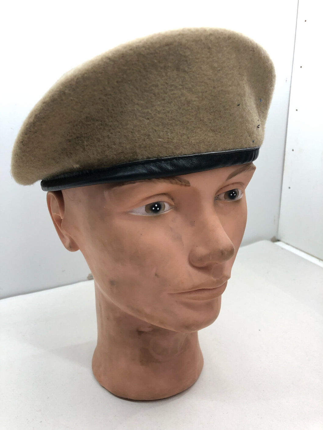 Genuine British Army SAS / Army Khaki Regimental Beret Hat - Size 56cm