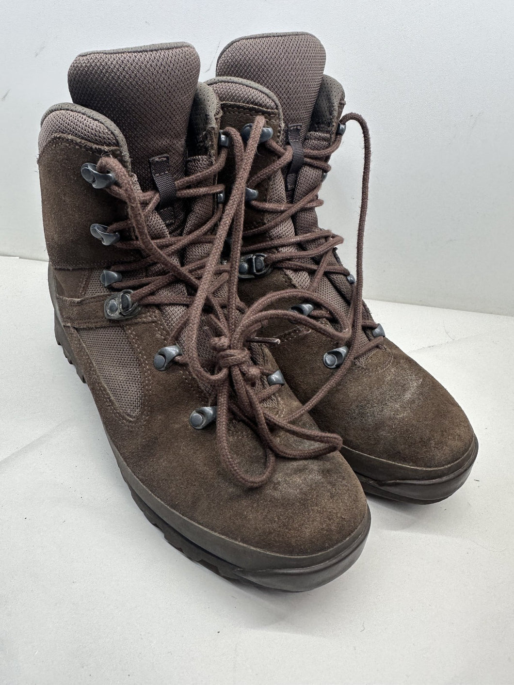 British Army Surplus Brown Leather Combat Boots - HAIX - Size UK 11 M - The Militaria Shop