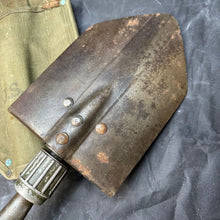 Load image into Gallery viewer, Original US Army WW2 M-1943 Entrenching Tool &amp; Cover Set - 1944 Dated
