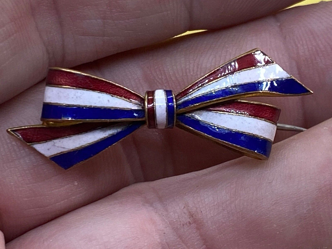 Original WW1 British Army Friendship Bow - Sweetheart Brooch