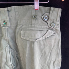 Load image into Gallery viewer, Vintage Dutch Army Vietnam War Olive Green Combat Trousers - Size 38&quot; Waist
