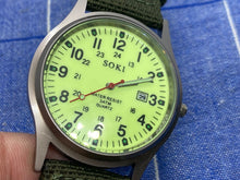 Load image into Gallery viewer, Original SOKI Luminous Military Watch with Strap
