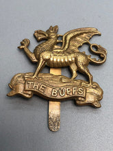 Charger l&#39;image dans la galerie, Original British Army WW2 East Kent Regiment (The Buffs) Cap Badge
