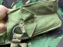 Load image into Gallery viewer, Original WW2 British Army Soldiers Assault Gas Mask Bag 1945 Dated
