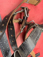 Load image into Gallery viewer, Original Post WW2 German Army Y-Straps in Leather with Metal Fittings
