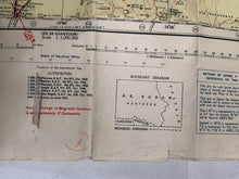 Load image into Gallery viewer, Original WW2 British Army / RAF Bases - Map of Africa - Dongola &amp; Berber
