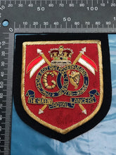 Load image into Gallery viewer, British Army Bullion Embroidered Blazer Badge - The Queen&#39;s Royal Lancers
