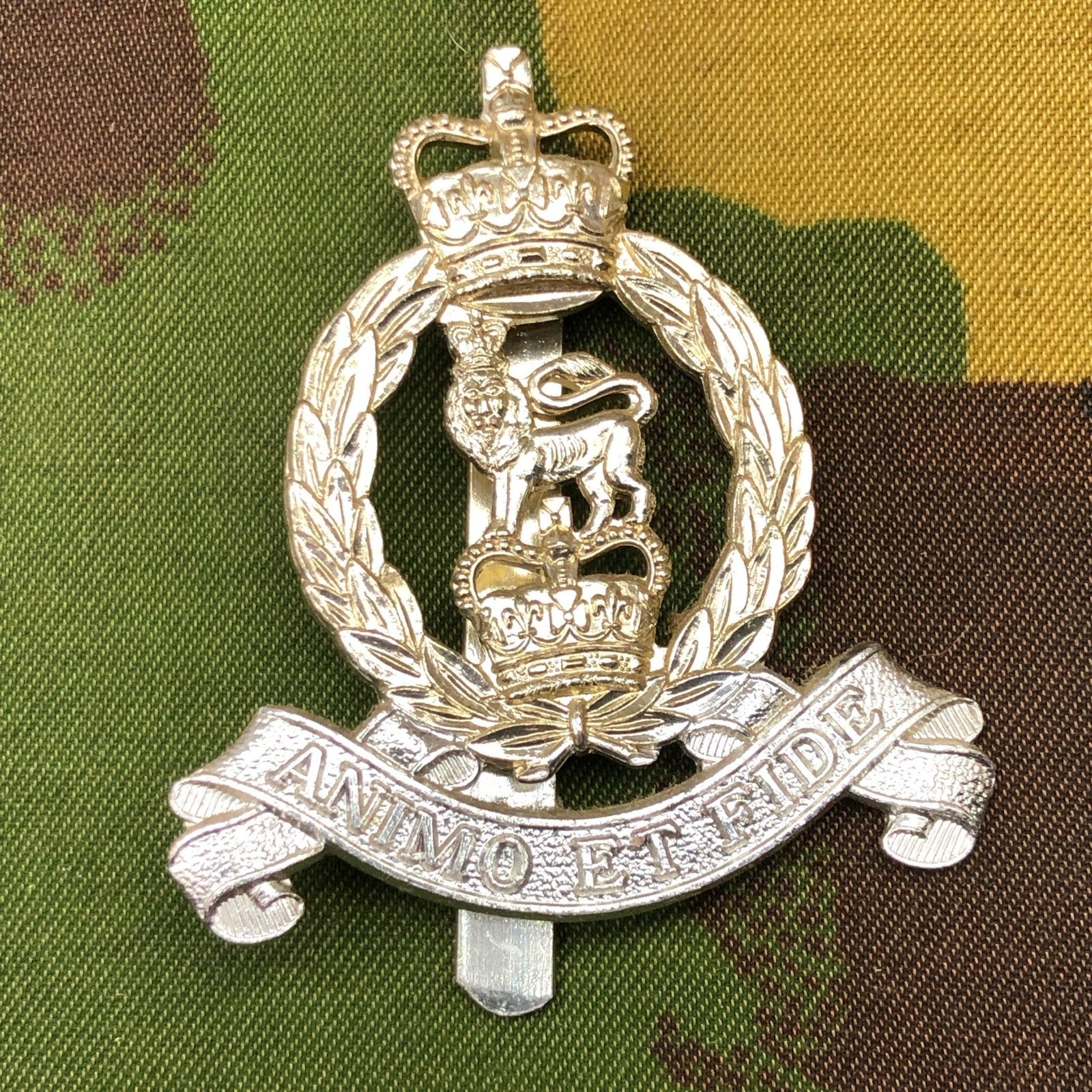 Original British Staybrite Army Cap Badge - Adjutant General's Corps - The Militaria Shop