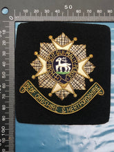 Load image into Gallery viewer, British Army Bullion Embroidered Blazer Badge - Bedfordshire &amp; Hertfordshire Reg
