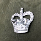 British Army Metal Rank Badge in Chromium plated metal - Small Crown - Staff Sgt - The Militaria Shop