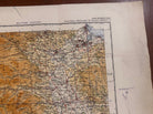 Original WW2 British Army RAF Navy Base Map of England - North Central - Leeds - The Militaria Shop