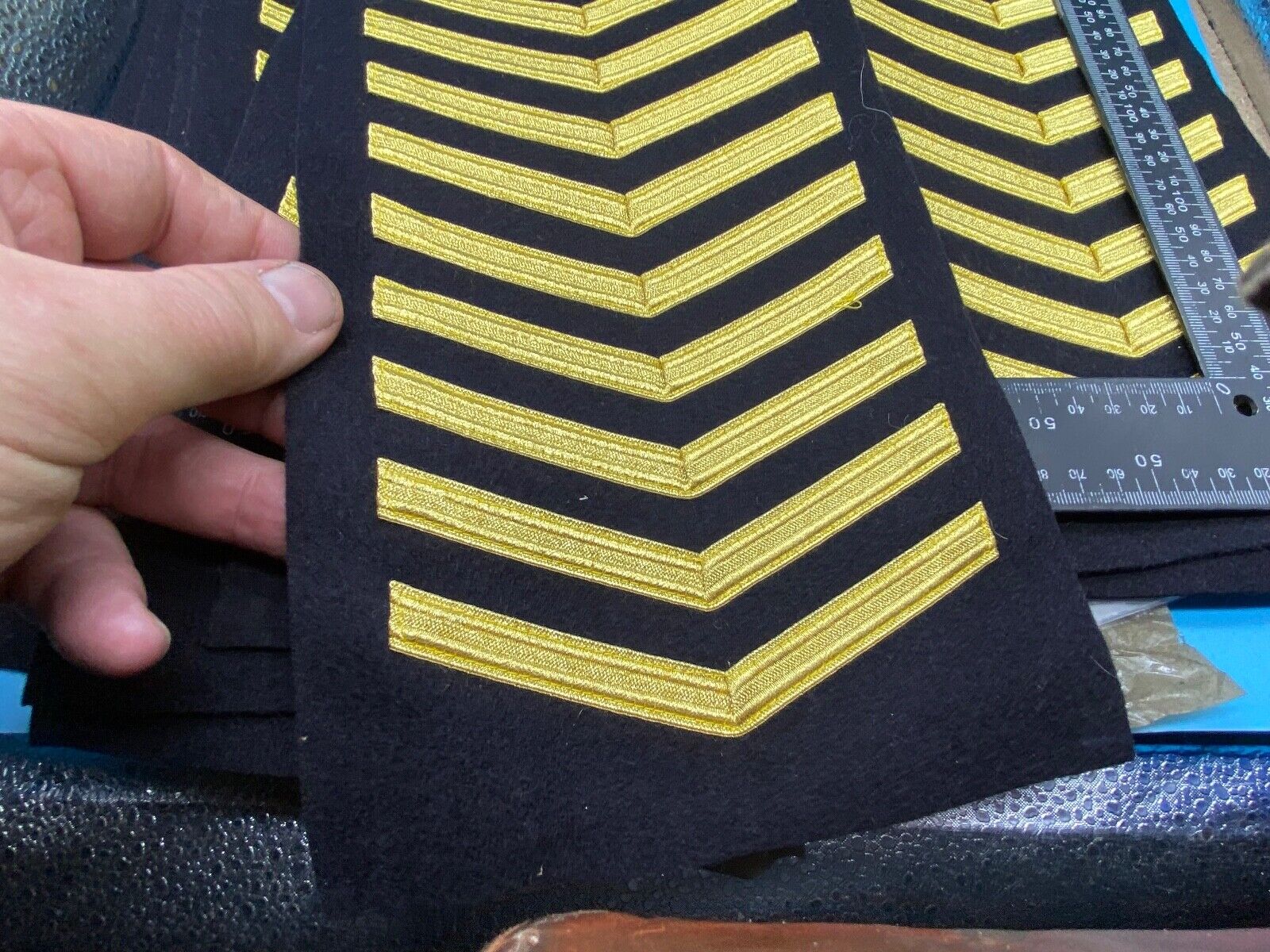Strip of Original British / American Army Sleeve Rank Stripes - The Militaria Shop