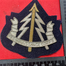 Load image into Gallery viewer, British Army Bullion Embroidered Blazer Badge - Reconnaissance Corps
