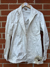 Load image into Gallery viewer, Original British Royal Navy Officers White Tunic Jacket 1946 Dated 36&quot; Chest
