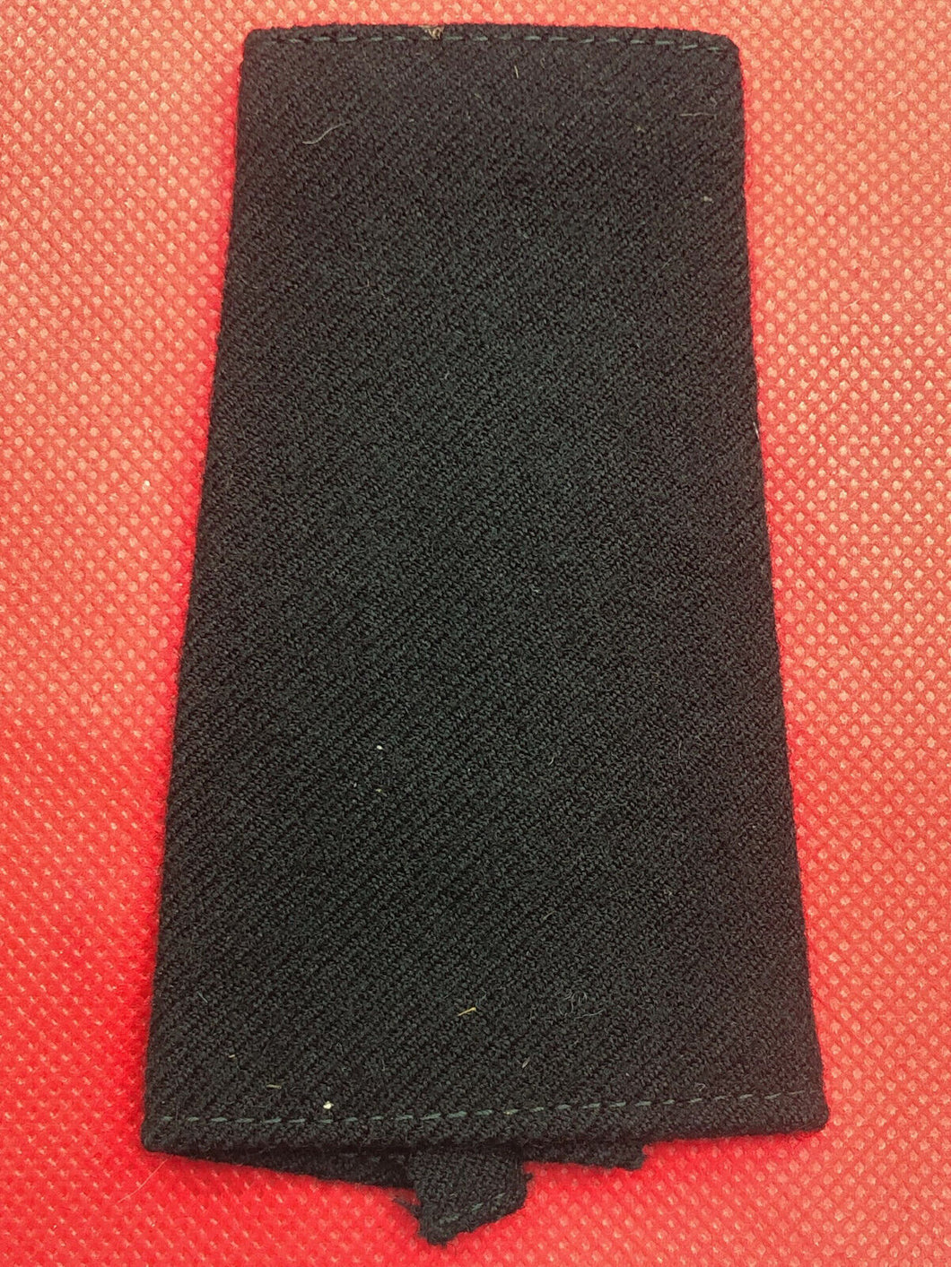 Genuine British Army Black Slip on Epaulette Shoulder Board Single