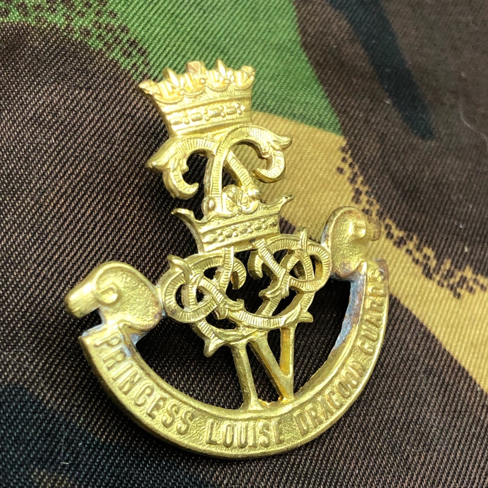 Original British Staybrite Army Cap - 4th Princess Louise Dragoon Guards - The Militaria Shop