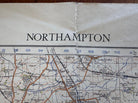 Original WW2 British Army OS Map of Great Britain - Northampton - The Militaria Shop