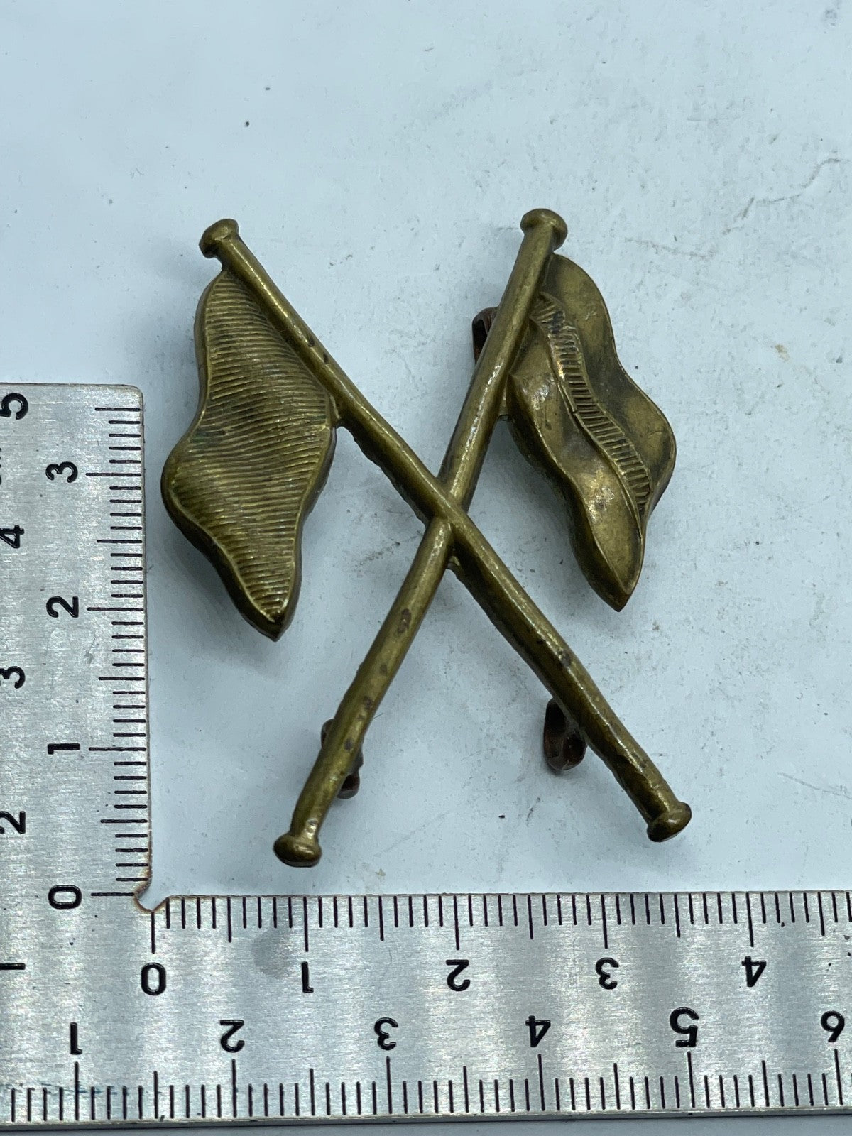 Original WW1 / WW2 British Army Signallers Flag Sleeve Qualification Badge - The Militaria Shop