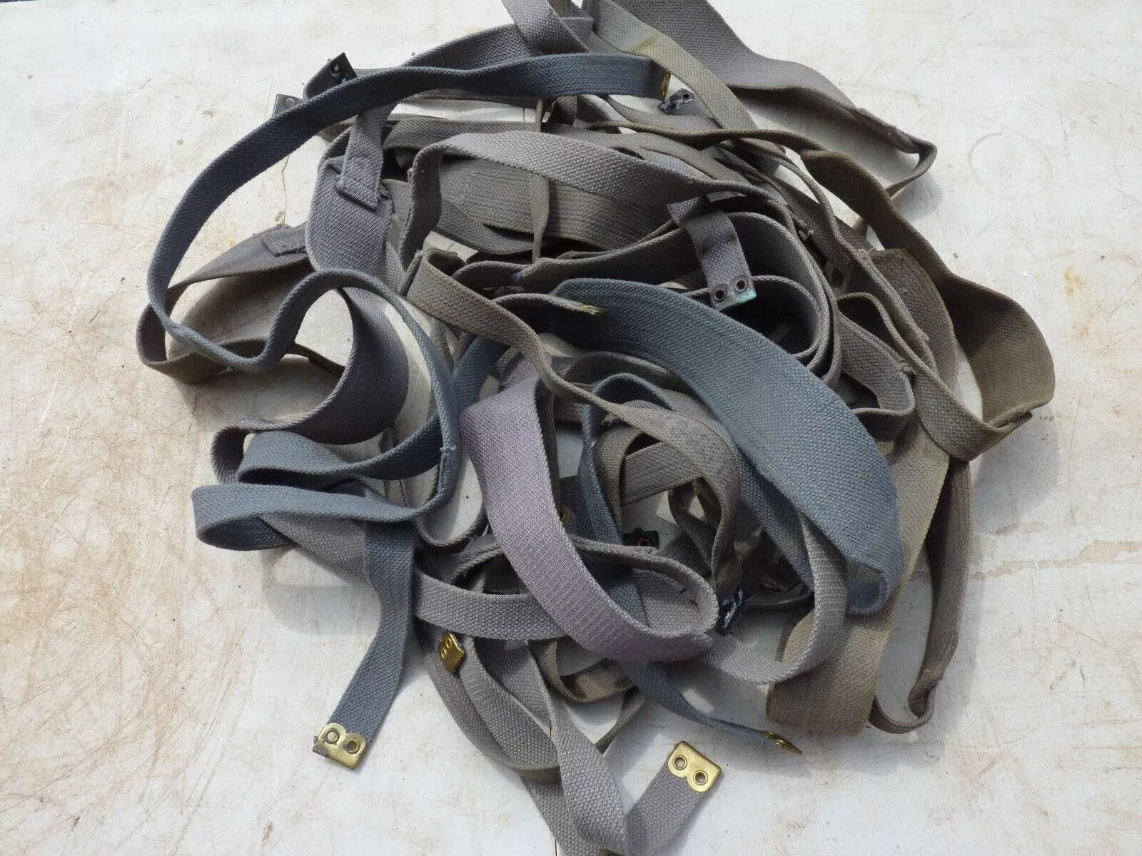 Original WW2 British RAF Blue Blanco Shoulder Strap 37 Pattern - The Militaria Shop