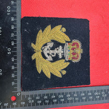 Load image into Gallery viewer, British Royal Navy Bullion Embroidered Blazer Badge
