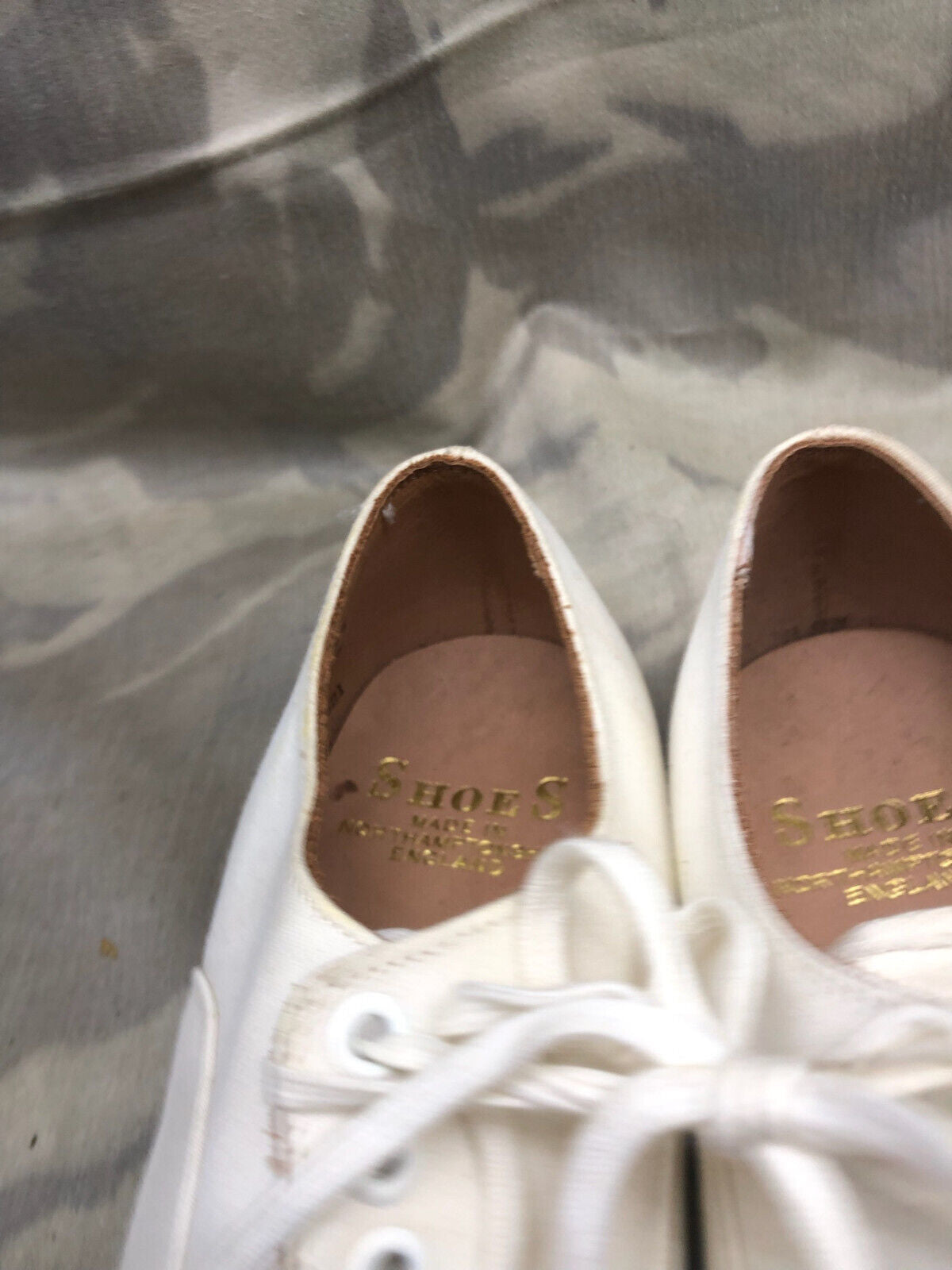 Genuine British Army Women's White Summer Shoes - WW2 Pattern - Size UK 6 M - The Militaria Shop
