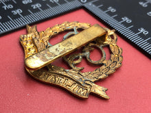 Load image into Gallery viewer, Original WW2 British Army Royal Military Police George VI Cap Badge
