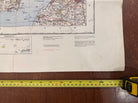 Original WW2 British Army RAF Navy Base Map of South Wales - Cardiff & Swansea - The Militaria Shop