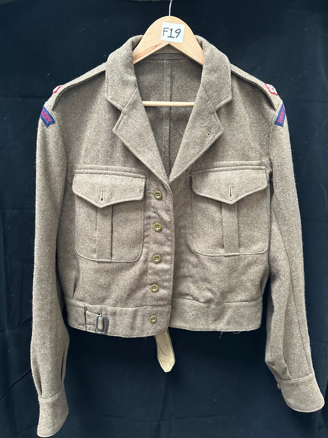 Original British Army Battledress Jacket - Royal Artillery - 39