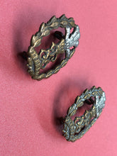 Load image into Gallery viewer, Original WW2 British Army Middlesex Regiment Collar Badge Pair
