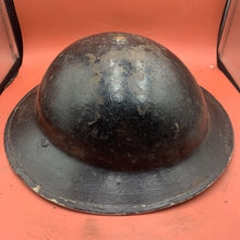 Load image into Gallery viewer, Original WW2 Mk2 British Army Brodie Combat Helmet &amp; Liner Set
