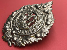 Load image into Gallery viewer, Original WW2 British Army Cap Badge - Argyll &amp; Sutherland Highlanders Regiment
