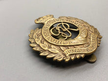 Load image into Gallery viewer, Original WW2 British Army Royal Engineers Brass Cap Badge
