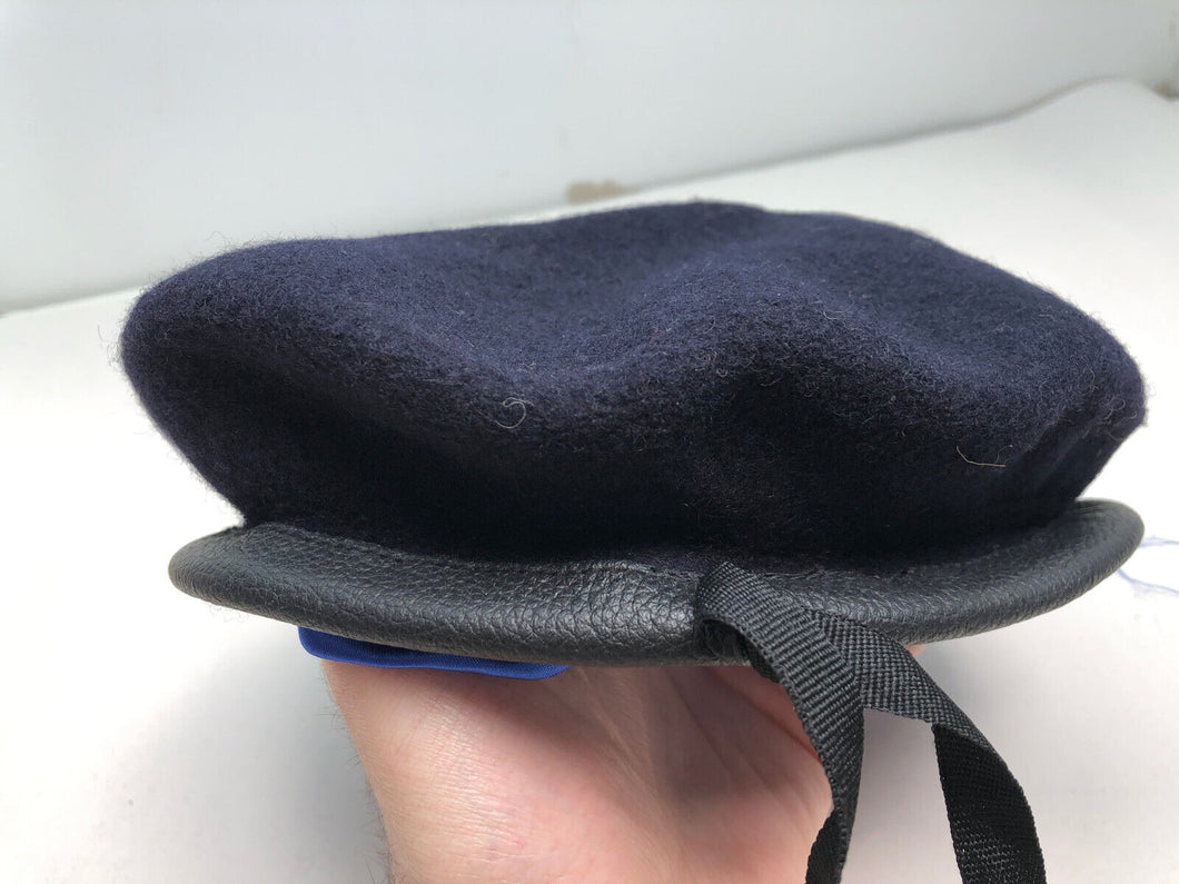 Genuine British Army Military Soldiers Beret Hat - Navy Blue - Size 56cm