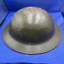 Lade das Bild in den Galerie-Viewer, Original Pre-WW2 British Army Rare Spun Helmet - Complete with Liner &amp; Chinstrap
