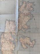 Original WW2 British Army GSGS Map of Scotland - Yell & Unst - Shetland Islands - The Militaria Shop