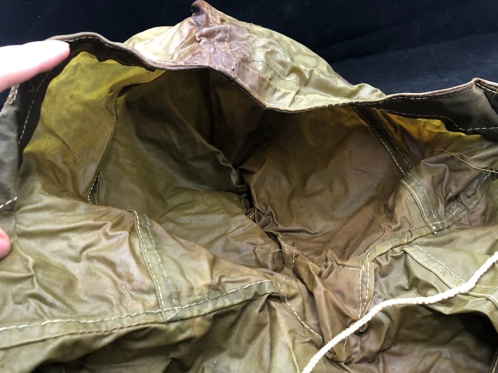 Original WW2 Canadian Army Camouflaged Smock Anti-Gas Hood - The Militaria Shop