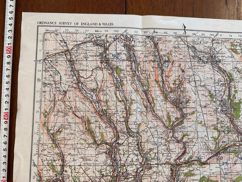 Original WW2 British Army OS Map of Great Britain - Newport - The Militaria Shop
