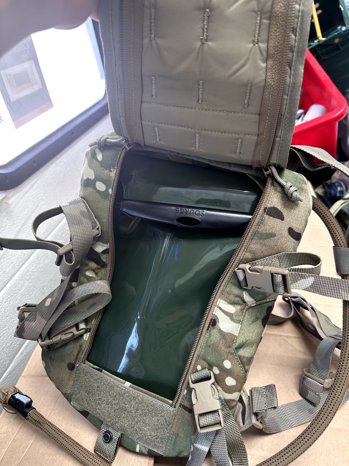 British Army Grade 1 - 3L Rider Hydration Water Pack MTP Camouflage Issued - The Militaria Shop