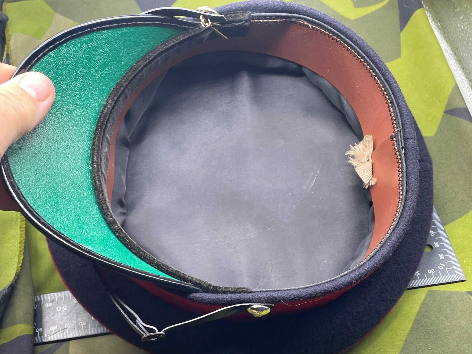 Genuine British Army Signals Peaked Dress Cap - Size 57cm - The Militaria Shop