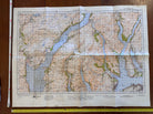 Original WW2 British Army GSGS Map of Scotland - Dunoon & Loch Fyne - The Militaria Shop