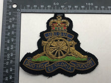 Load image into Gallery viewer, British Army Bullion Embroidered Blazer Badge - Royal Artillery
