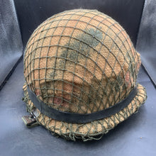 Load image into Gallery viewer, Genuine Dutch Army M53 Euroclone of WW2 US M1 Camouflaged Helmet &amp; Liner Set - The Militaria Shop
