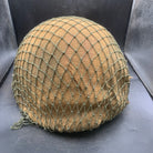 Genuine Dutch Army M53 Euroclone of US M1 Camouflaged Helmet & Liner Set - The Militaria Shop