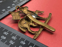 Load image into Gallery viewer, Original WW2 British Army Queen&#39;s Royal Regiment (West Surrey) Cap Badge
