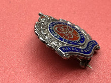 Load image into Gallery viewer, Original WW2 British Army Royal Engineers Enamel Lapel Badge / Sweetheart Brooch
