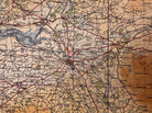 Original WW2 British Army RAF Navy Base Map of England - South West - Cornwall - The Militaria Shop