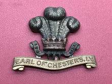 Load image into Gallery viewer, Original WW1 British Army Earl of Chester&#39;s Imperial Yeomanry Cap Badge
