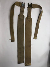 Charger l&#39;image dans la galerie, Original WW2 37 Patternn Webbing British Army L Strap Set - WW2 Dated
